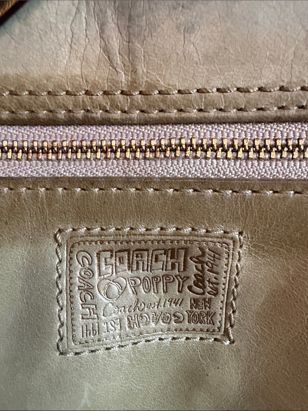 Coach Poppy metallic leather crossbody bag - Picture 3 of 6